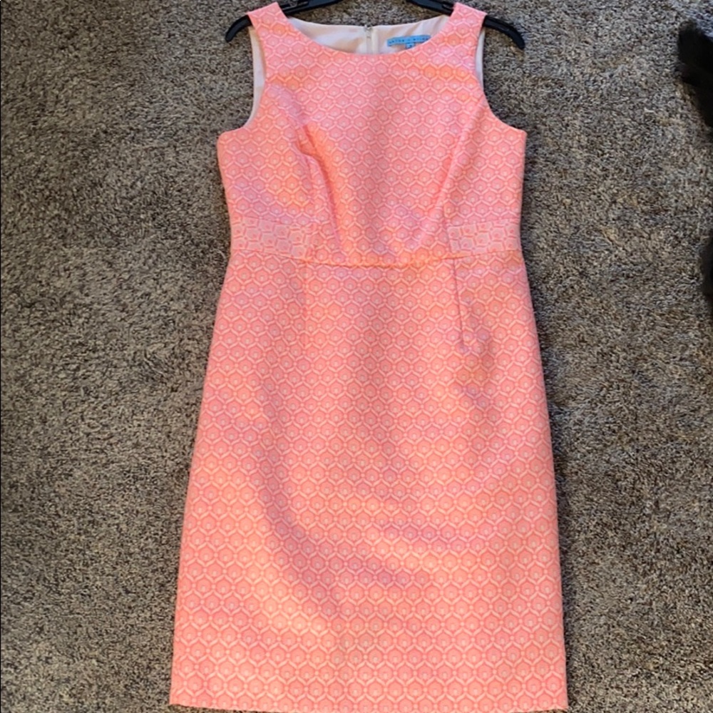 Antoni melani hot pink and white dress
